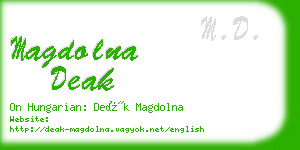 magdolna deak business card